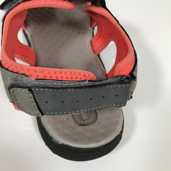 Rugged Outback Womens Sport Sandals US 12 Peach/Pink Gray Hook & Loop Comfort - Picture 6 of 14